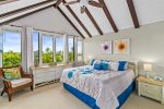 Master Bedroom with Vaulted Beam Ceilings